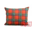 Poszewka z kory rozmiar 50x60 czerwona kratka 0880 Kobi