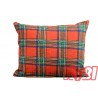 Poszewka z kory rozmiar 50x60 czerwona kratka 0880 Kobi