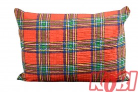 Poszewka z kory rozmiar 50x70 czerwona kratka 0880 Kobi