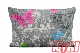 Poszewka z kory rozmiar 40x60 pastelowe motyle 1690-A Kobi