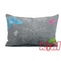Poszewka z kory rozmiar 40x60 pastelowe motyle 1690-B Kobi