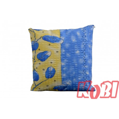 Poszewka z kory rozmiar 40x40 niebieskie liście 0282 Kobi