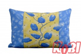 Poszewka z kory rozmiar 40x60 niebieskie liście 0282 Kobi
