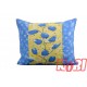 Poszewka z kory rozmiar 50x60 niebieskie liście 0282 Kobi