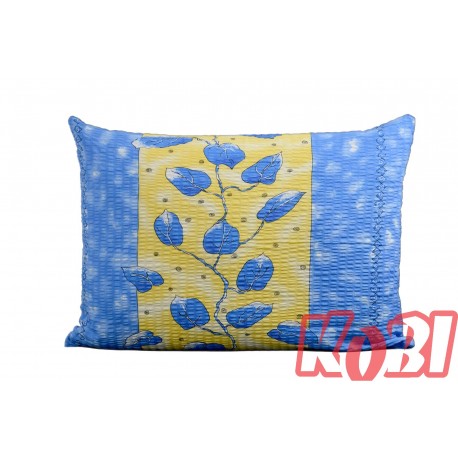 Poszewka z kory rozmiar 50x70 niebieskie liście 0282 Kobi