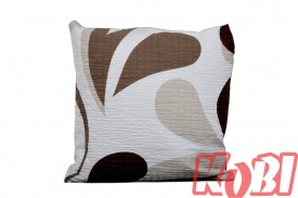 Poszewka z kory rozmiar 40x40 łezki tło brąz 3355 KOBI