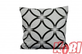 Poszewka bawełniana rozmiar 40x40 biały witraż 3553 Kobi