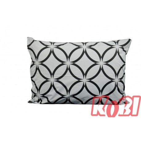Poszewka bawełniana rozmiar 50x70 biały witraż 3553 Kobi