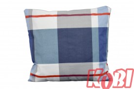 Poszewka bawełniana rozmiar 40x40 krata niebiesko-czerwona 3554 Kobi