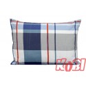 Poszewka bawełniana rozmiar 50x70 krata niebiesko-czerwona 3554 Kobi