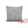 Poszewka bawełniana rozmiar 40x40 kwiaty tło oliwka 3472 Kobi
