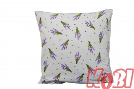 Poszewka flanela rozmiar 40x40 bukiety bzu 3449 KOBI