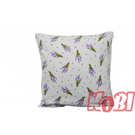 Poszewka flanela rozmiar 40x40 bukiety bzu 3449 KOBI