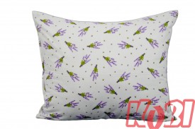 Poszewka flanela rozmiar 50x60 bukiety bzu 3449 KOBI