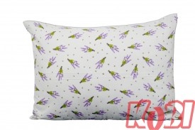 Poszewka flanela rozmiar 50x70 bukiety bzu 3449 KOBI