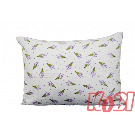 Poszewka flanela rozmiar 50x70 bukiety bzu 3449 KOBI