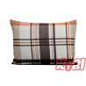 Poszewka flanela rozmiar 50x70 krata brąz 3538 KOBI
