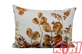 Poszewka flanela rozmiar 50x70 brązowa jesień 3441 KOBI