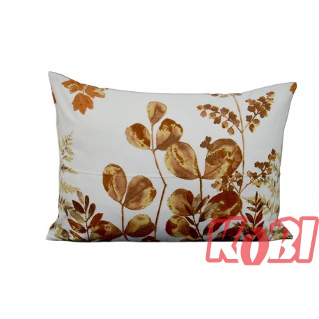 Poszewka flanela rozmiar 50x70 brązowa jesień 3441 KOBI