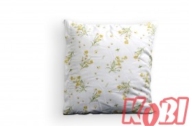 Poszewka bawełniana rozmiar 40x40 żółte kwiatuszki 3556 Kobi
