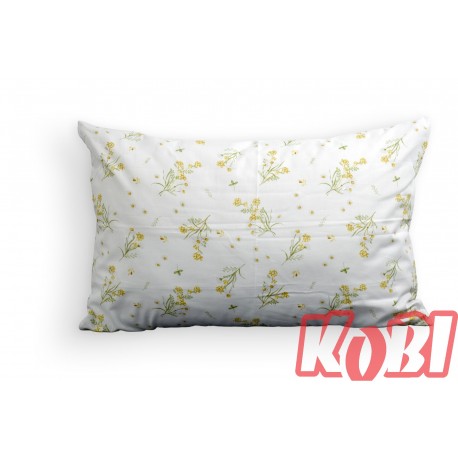Poszewka bawełniana rozmiar 40x60 żółte kwiatuszki 3556 Kobi