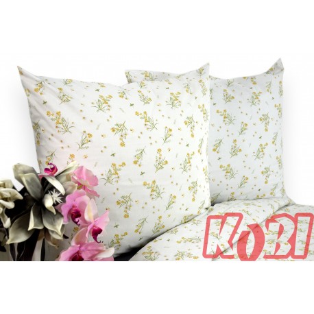 Pościel bawełna 100% rozmiar 160x200 Żółte kwiatuszki 3556 Kobi