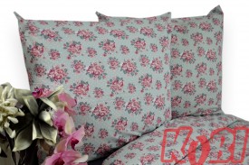 Pościel bawełna 100% rozmiar 160x200 róże szare tło 3535 Kobi