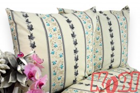 Pościel bawełna 100% rozmiar 140x200 ogórek turkus 3182w Kobi