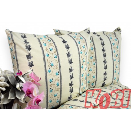 Pościel bawełna 100% rozmiar 140x200 ogórek turkus 3182w Kobi