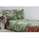 Pościel bawełna 100% rozmiar 140x200 gałązki zielone tło 3024w Kobi
