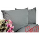 Pościel bawełna 100% rozmiar 220x200 jednobarwna Ciemny Szary B011 Kobi