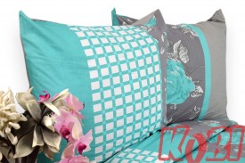 Pościel bawełna 100% rozmiar 160x200 Morska krata 3560 Kobi