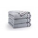 Ręcznik z bawełny egipskiej rozmiar 50x90 ZEN JASNY GRAFIT ZWOLTEX