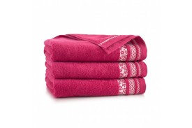 Ręcznik z bawełny egipskiej GARDEN malinowy zwoltex